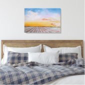 Tennessee Cotton Field Canvas Print (Insitu (Slaapkamer))