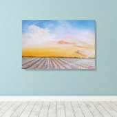 Tennessee Cotton Field Canvas Print (Insitu (Houten vloer))