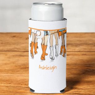 Tennessee Dames Cowboy Laarzen Oranje Mode Naam