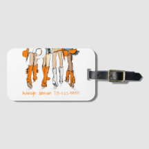 Tennessee Dames Cowboy Laarzen Oranje Mode Naam