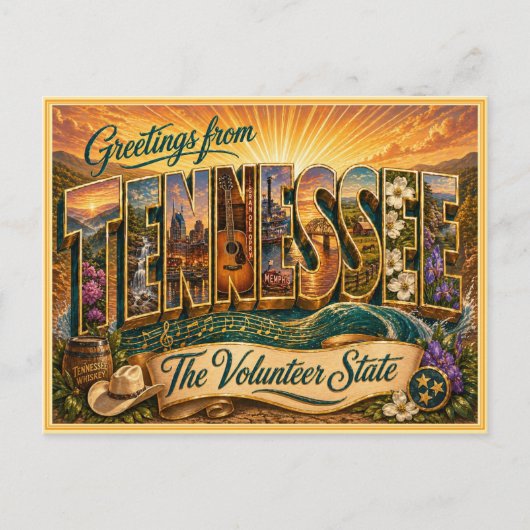 Tennessee d'antan Message de carte postale (Devant)