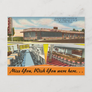 Tennessee, Dixieland Drive-In, Knoxville Briefkaart