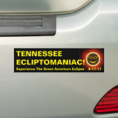 Tennessee Ecliptomaniac Bumpersticker (Op auto)
