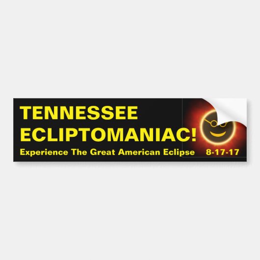 Tennessee Ecliptomaniac Bumpersticker (Voorkant)