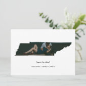 Tennessee Enregistrer le Carte photo de date (Debout devant)