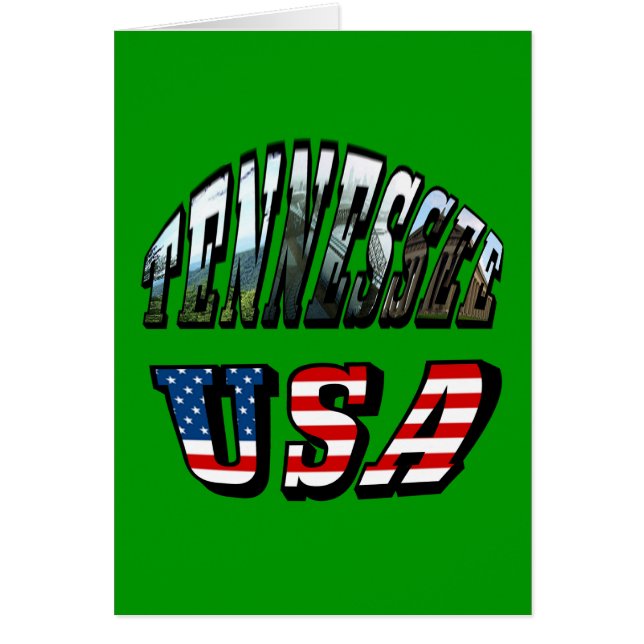 Tennessee et USA Picture Text (Devant)