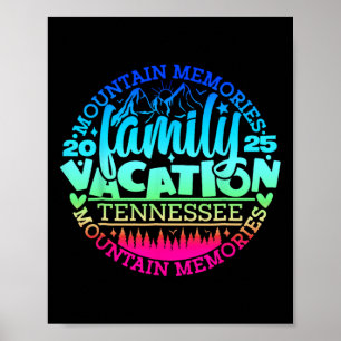 Tennessee Familie Vakantie Road Trip 2025 Mountain Poster