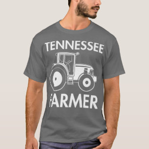 Tennessee Farmer Mannen Tractor Boerderij Local F T-shirt
