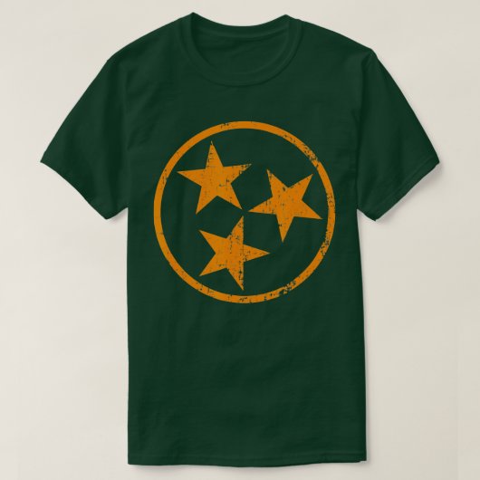 Tennessee Flag Grunge Distress Graphic T-shirt (Design voorkant)