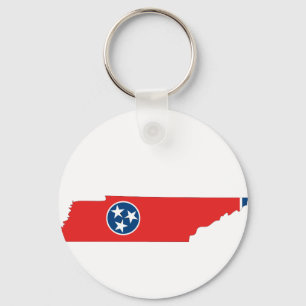 Tennessee Flag Map Sleutelhanger
