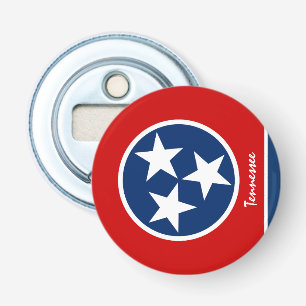 Tennessee Flag & Tennessee party /sport USA drink Button Flesopener