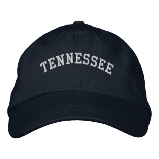 Tennessee geborduurd verstelbaar Pet Navy Blue (Voorkant)