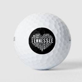 Tennessee Heart Love Knoxville Nashville Memphis Golfballen