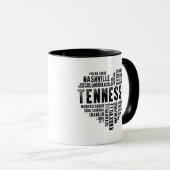 Tennessee Heart Nashville Memphis Alcoa Mug (Devant droit)
