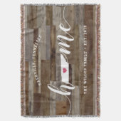 Tennessee Home State Personalized Wood Kijk uit Deken (Voorkant Verticaal)