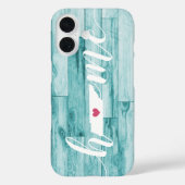 Tennessee Home State Turquoise hout look Case-Mate iPhone Case (Achterkant)
