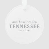 Tennessee Hometown Personalized Ornament (achterkant)