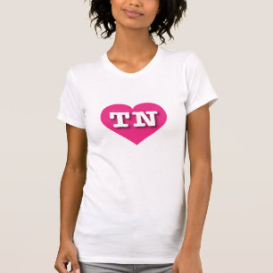 Tennessee Hot Pink Heart - Ik hou van TN T-shirt