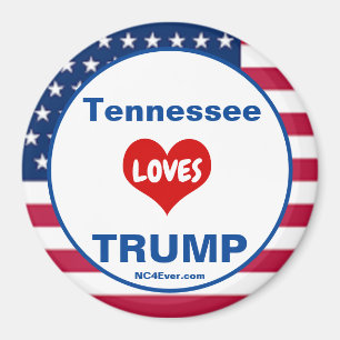 Tennessee HOUDT VAN TRUMP Patriottische Koelkast Magneet