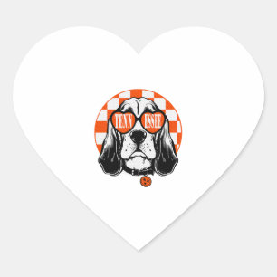 Tennessee Hound Oranje Witte Rocky Top TN Hond Hart Sticker