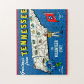 Tennessee Kaart Jigsaw Puzzel (Verticaal)