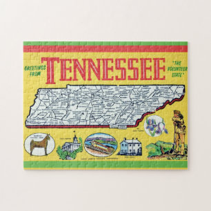 Tennessee kaart Legpuzzel