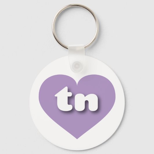Tennessee lavender hart - Ik hou van tint Sleutelhanger (Voorkant)