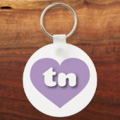 Tennessee lavender hart - Ik hou van tint Sleutelhanger (Voorkant)