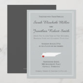 Tennessee Love - Faire-part de mariage personnalis (Devant / Derrière)