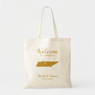 Tennessee Map Destination Wedding Welcome Bag Tas