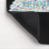 Tennessee Map Mousepad Muismat (Hoek)