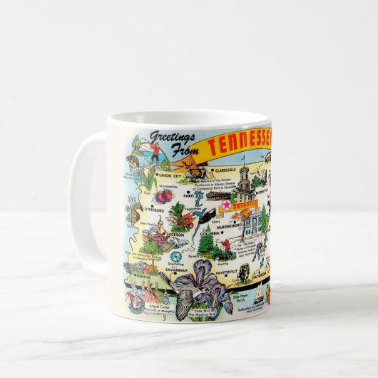 Tennessee Map Mug (Devant gauche)