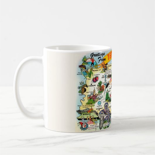 Tennessee Map Mug (Gauche)