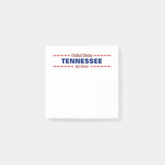 TENNESSEE - Mijn thuisland - Verenigde Staten; Har Post-it® Notes (Voorkant)