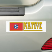 Tennessee Native Bumpersticker (Op auto)