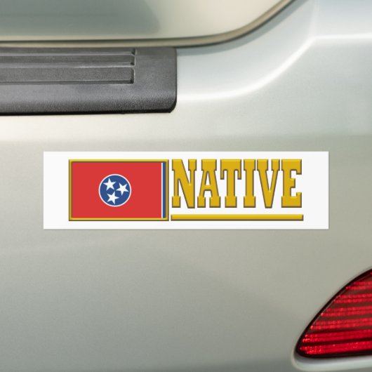 Tennessee Native Bumpersticker (Op auto)