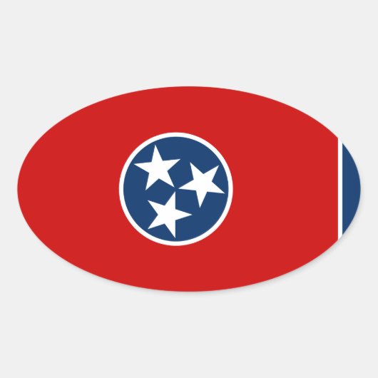 Tennessee Ovale Sticker (Voorkant)
