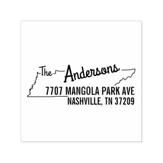 Tennessee Return Address Stamp Self-Inking Zelfinktende Stempel