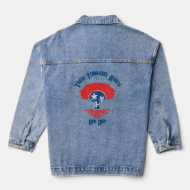 Tennessee Roots Flag Tree Denim Jacket