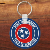 Tennessee Round Emblem Sleutelhanger (Voorkant)