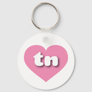 Tennessee roze hart - Ik hou van tint Sleutelhanger