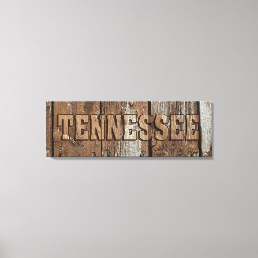 Tennessee rustieke houten muur canvas teken (Voorkant)