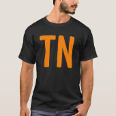 Tennessee Simple TN Oranje State Pride Fan T-shirt (Voorkant)