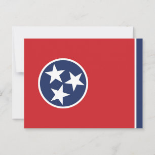 Tennessee Staatsvlag Drie Sterren Blauwe Cirkel Briefkaart
