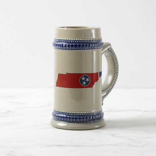Tennessee State Flag and Map Bierpul (Voorkant rechts)