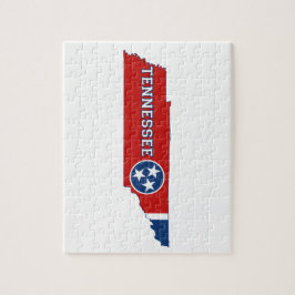 Tennessee State Flag and Map Legpuzzel