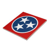 Tennessee State Flag Blue White Stars Tegeltje (Zijkant)