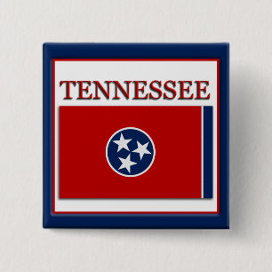 Tennessee State Flag Design Button