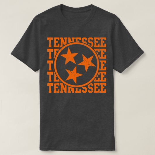 Tennessee State Flag Distress Graphic T-shirt (Design voorkant)