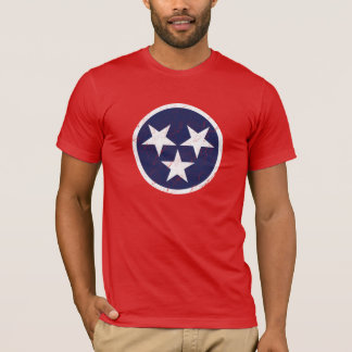 Tennessee State Flag Grunge Nashville Love T-shirt